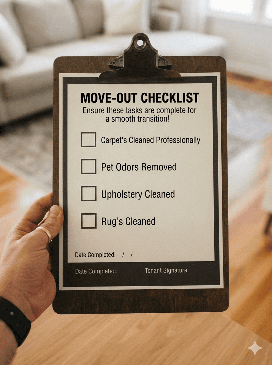 Move-out carpet cleaning El Paso checklist for protecting your security deposit