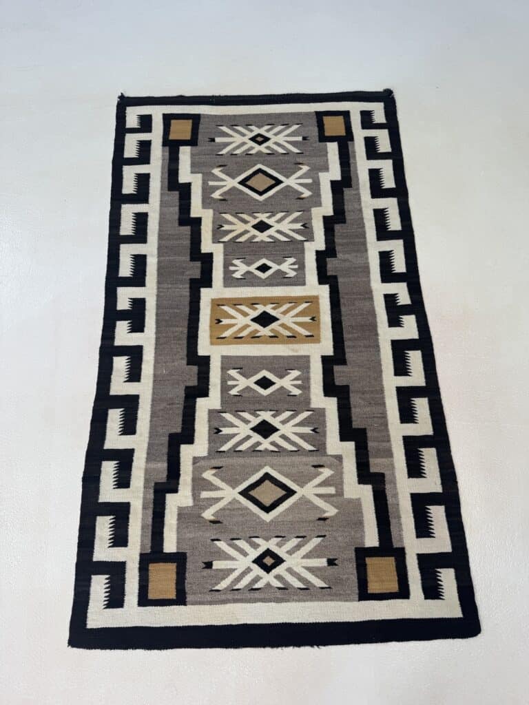 Storm pattern Navajo rug cleaning El Paso close-up